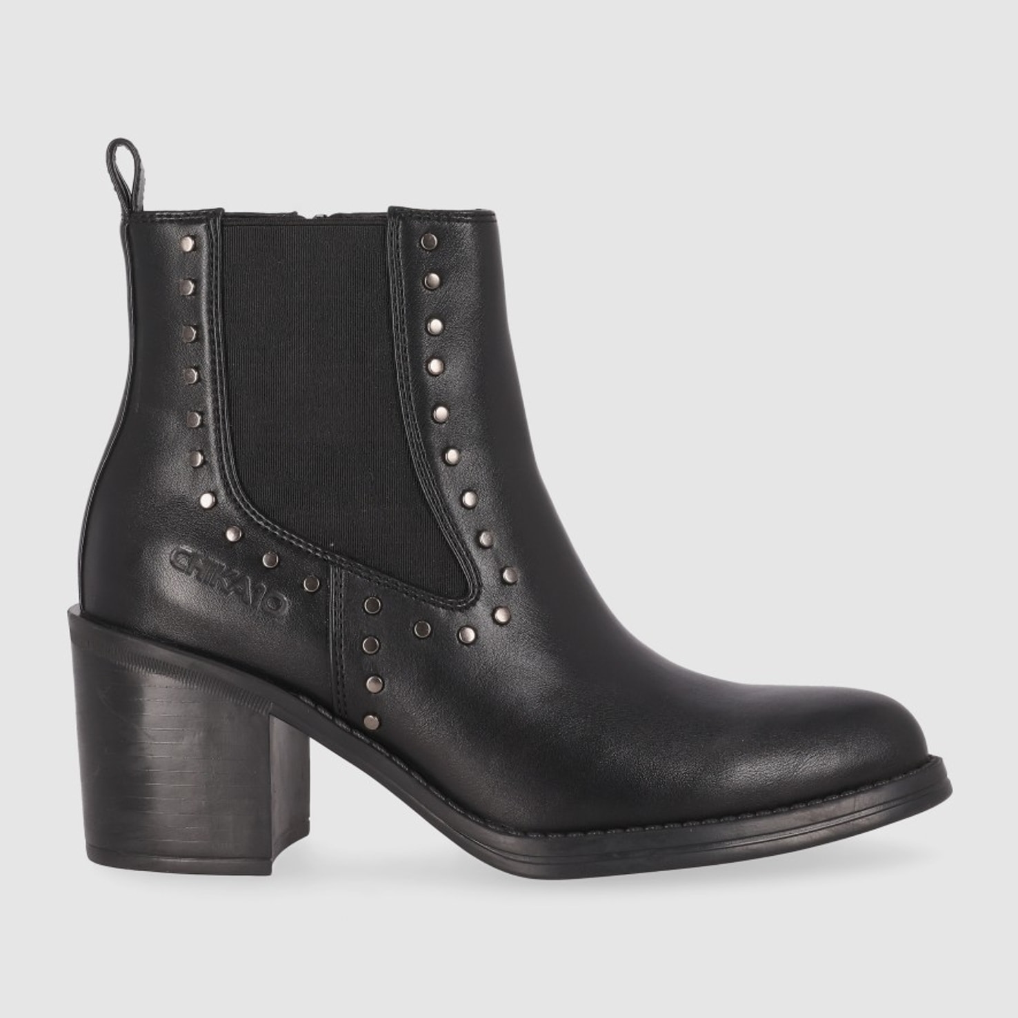 Botines - Negro - Tacón: 7 cm