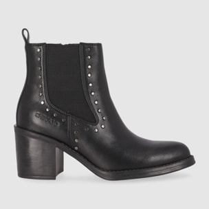 Botines - Negro - Tacón: 7 cm
