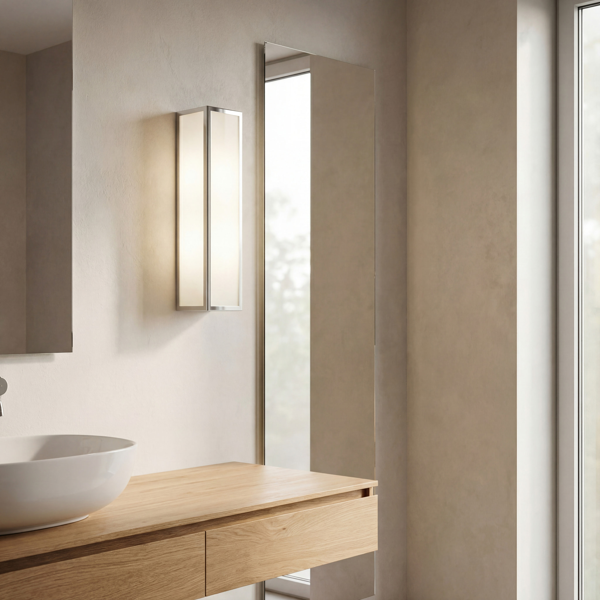 LEDS C4 Baño Aplique Ip44 Flow Rectangular E27 46W
