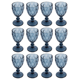 Juego de copas de cristal de 250ml Azul San Ignacio