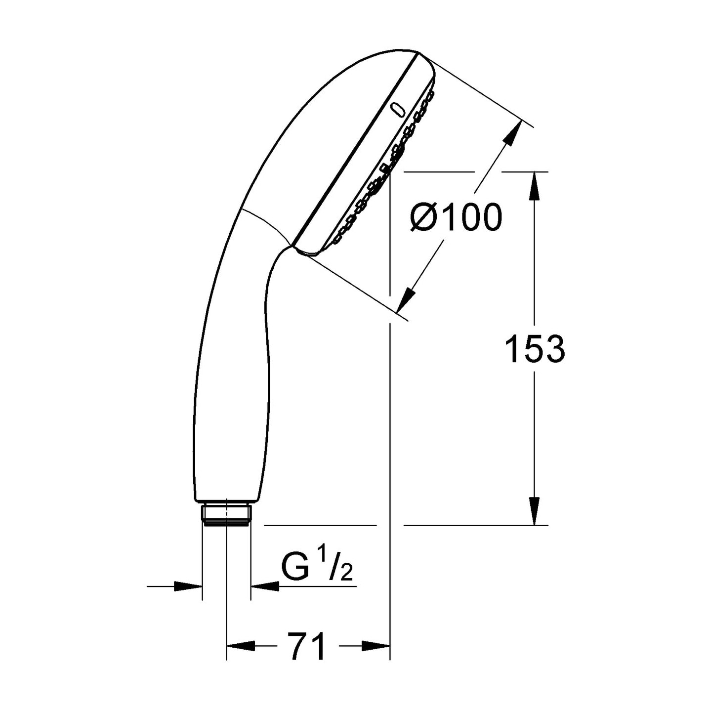 GROHE Vitalio Start 100 Douchette Chromé