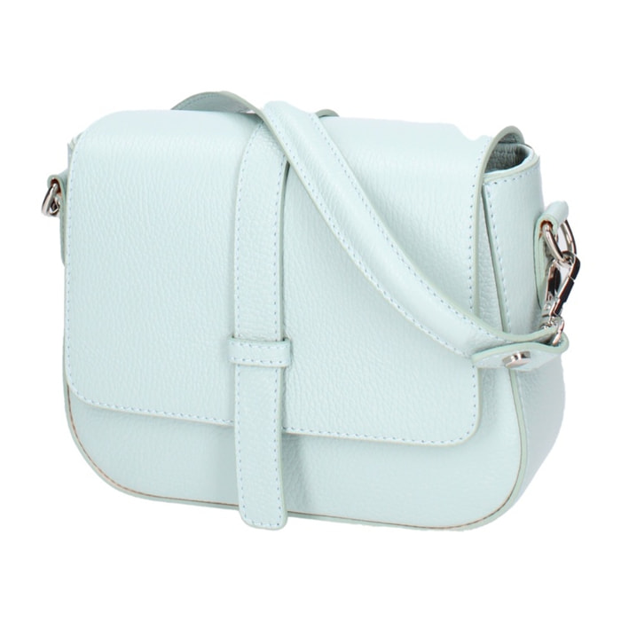Borsa a tracolla da donna - Modello False - Vera pelle - 21.5 x 22.0 x 6.5 cm