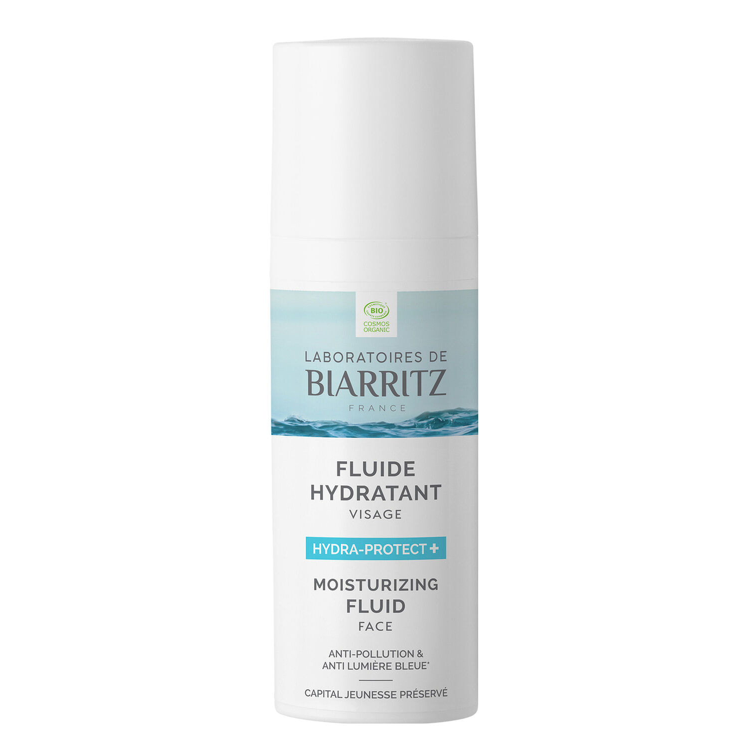 Hydra-Protect+ - Fluide Hydratant Bio Anti-Pollution & Anti Lumière Bleue 50ml