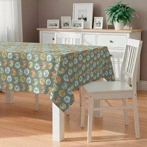 Mantel antimanchas Pumpkin verde - 100% algodón -