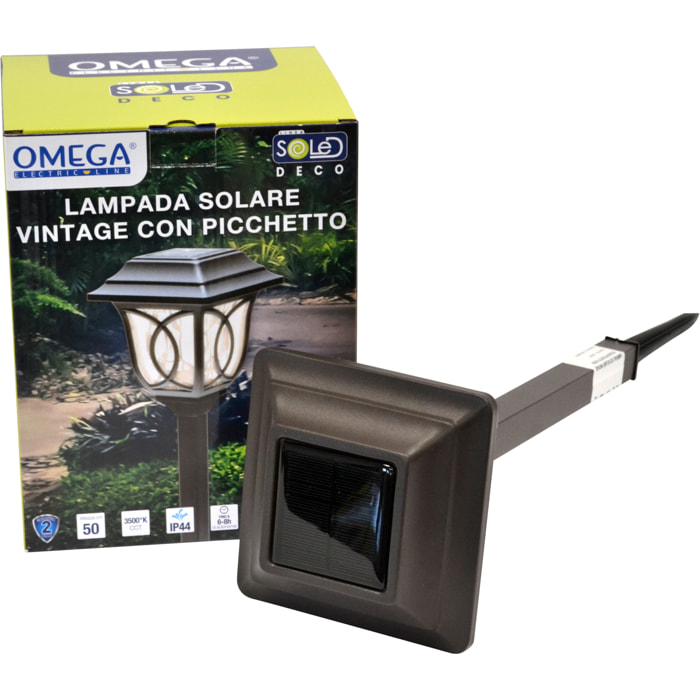 OMEGA Lampada led solare vintage