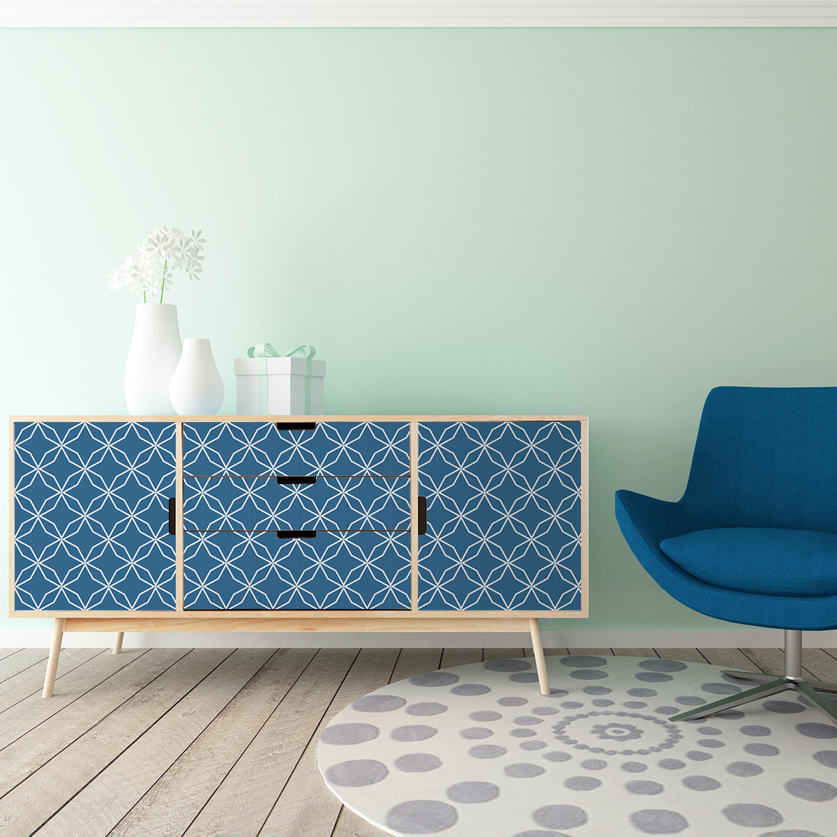 Sticker meuble scandinave ethane 40 x 60 cm