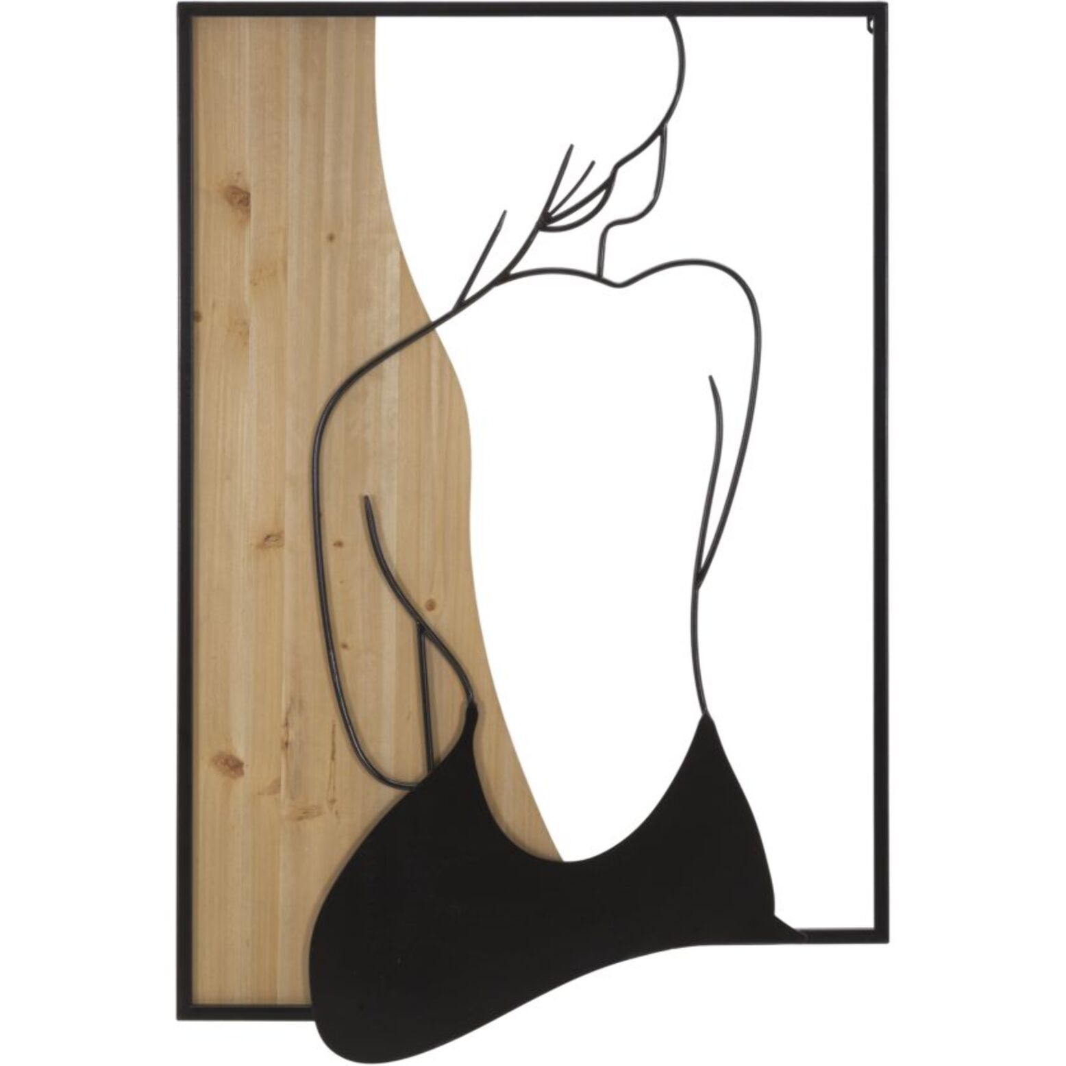 PANNELLO DA MURO BEAUTY FERRO E WOOD 60X2X90