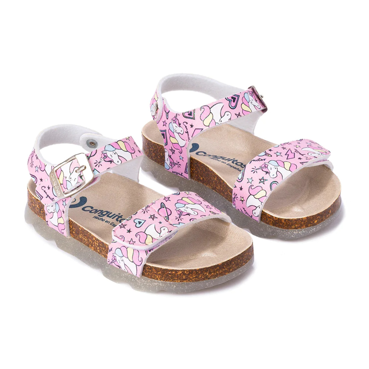 Sandali da bambina con unicorno biologico