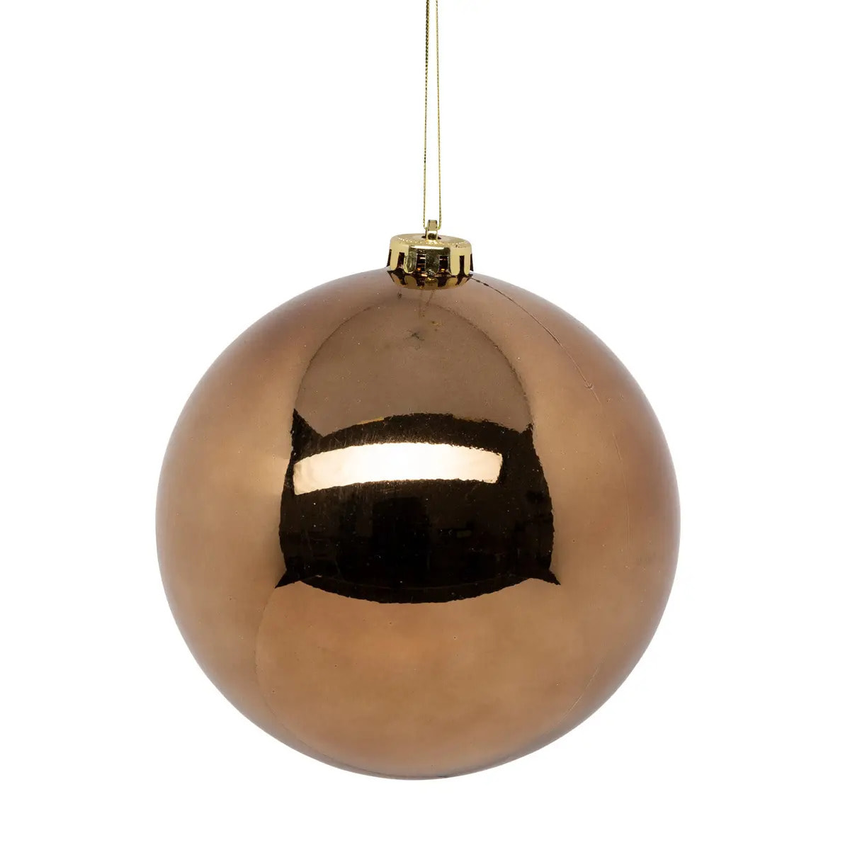 Boule de Noël maxi 150mm bronzé