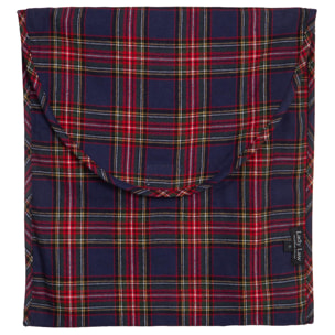 PIGIAMA DONNA in flanella scozzese blu, rosso e verde