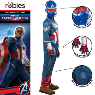 DISFRAZ CAPITAN AMERICA BNW DELUXE INF