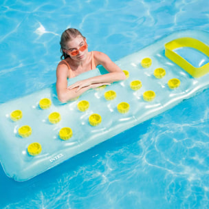 Intex Materassino con Oblò, 18 buchi, Colori Assortiti, 188x71 cm