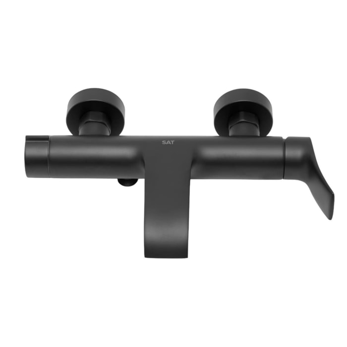 Infinitio mitigeur de baignoire monocommande mural, entraxe 150 mm, sans ensemble de douche, noir mat (SATBSINF222C)