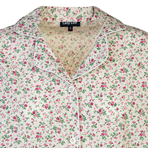 Pigiama leggero DONNA fiori rosa