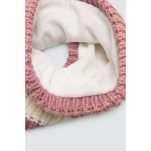 Colletto in maglia a righe