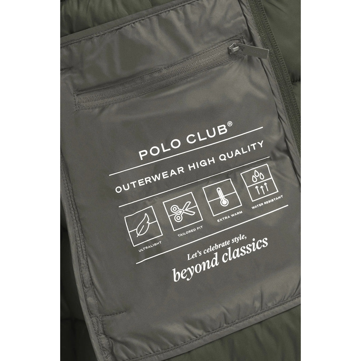 Giubbotto Salima Embroidery verde bosco con logo Rigby Go