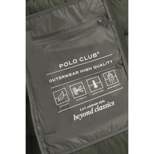 Giubbotto Salima Embroidery verde bosco con logo Rigby Go