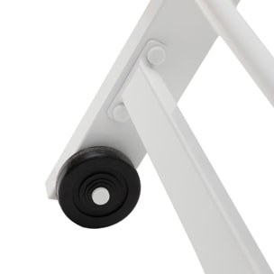 Lot de 2 bains de soleil BARBADOS en textilène blanc - aluminium blanc