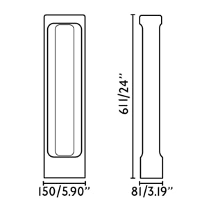 TOTEM 611 Lámpara baliza gris 2700K