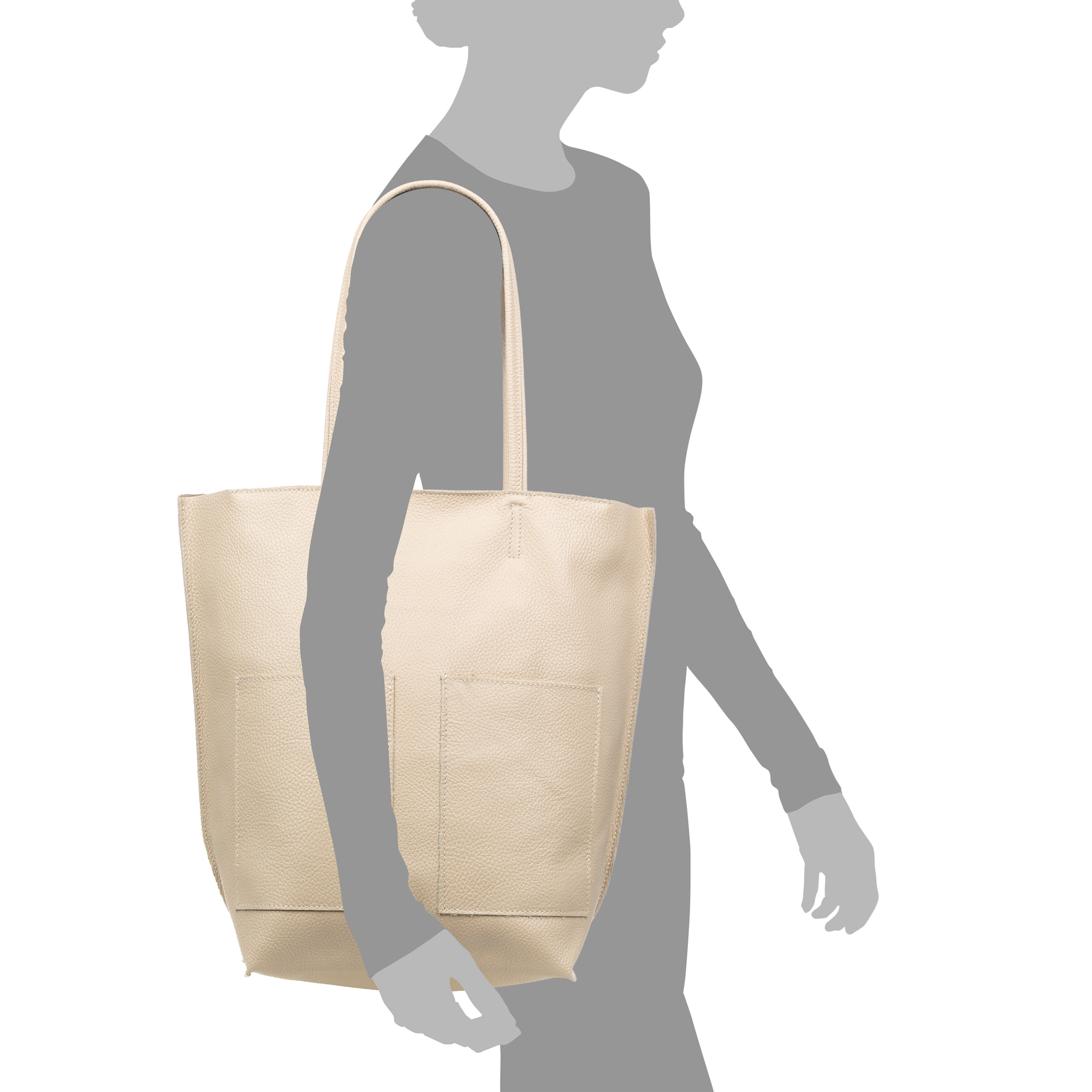 Baranello bolso de hombro mujer. Piel auténtica Dollaro.