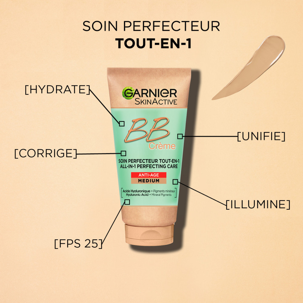 Garnier BB Crème 5-en-1 Anti-âge Teinte Medium