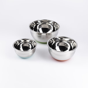 Set 3pcs bol de mezclas acero inox sabor Casa Samantha