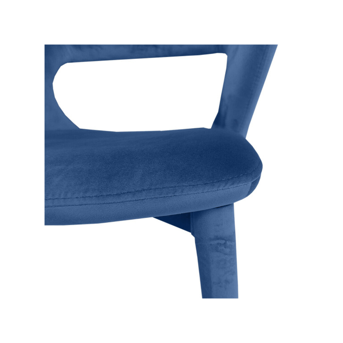 Chaise en velours avec accoudoirs - VALENTINA