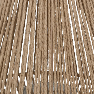 Lanterne "Ross" fibre végétale marron H31cm