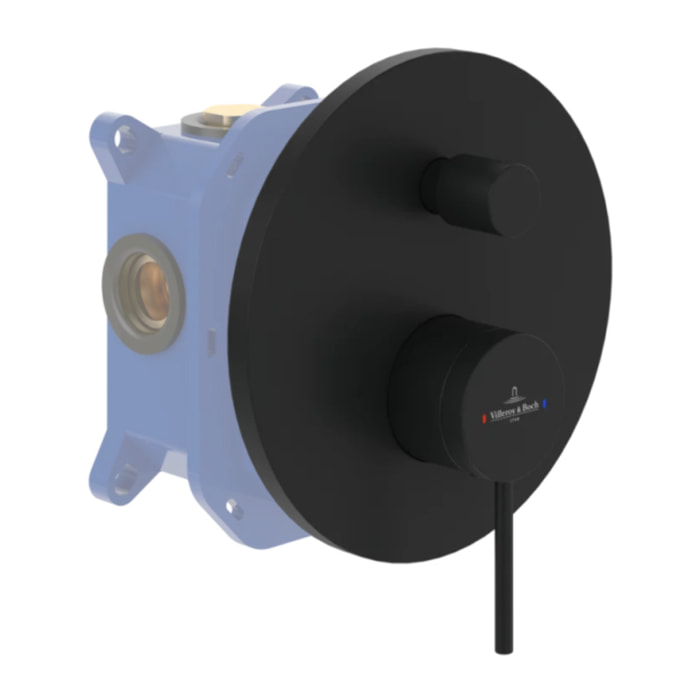 Façade mécanique avec inverseur Loop & Friends Noir mat + corps encastré