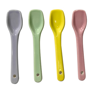 Coffret de 4 coupes à glaces et 4 cuillères, GELATERIA
