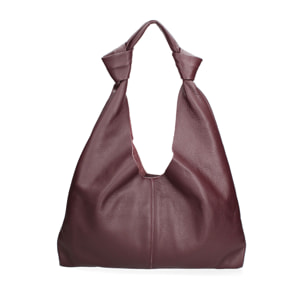 Borsa a spalla da donna In Vera pelle Made in Italy 40x42x2 cm