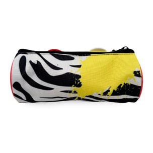 Portatodo Redondo Fuggler. Interior totalmente forrado y personalizado. Con accesorios botones.