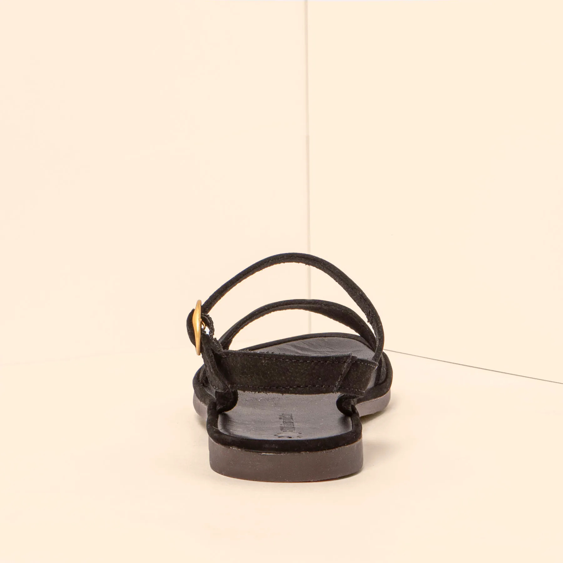 Sandalias N5693 NOBUCK LAVADO BLACK / TULIP color Black