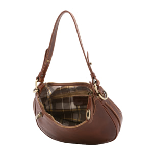 Borsa a spalla da donna - Modello False - Vera pelle - 25.0 x 18.0 x 8.0 cm