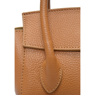 Borsa a spalla Anna Luchini Cammello