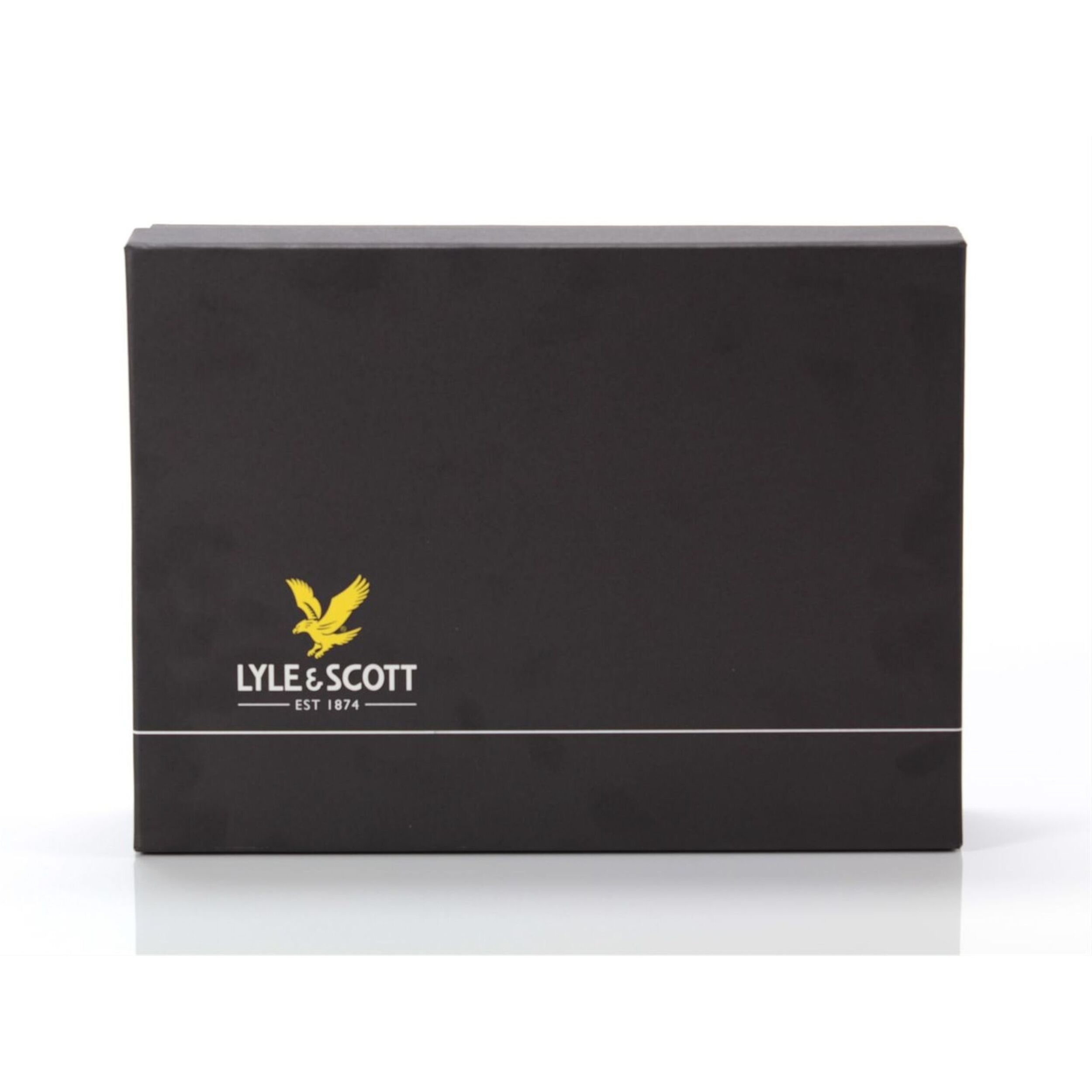 Cappelli Lyle & Scott Lambswool Ribbed Beanie and Scarf set Jet Black Nero