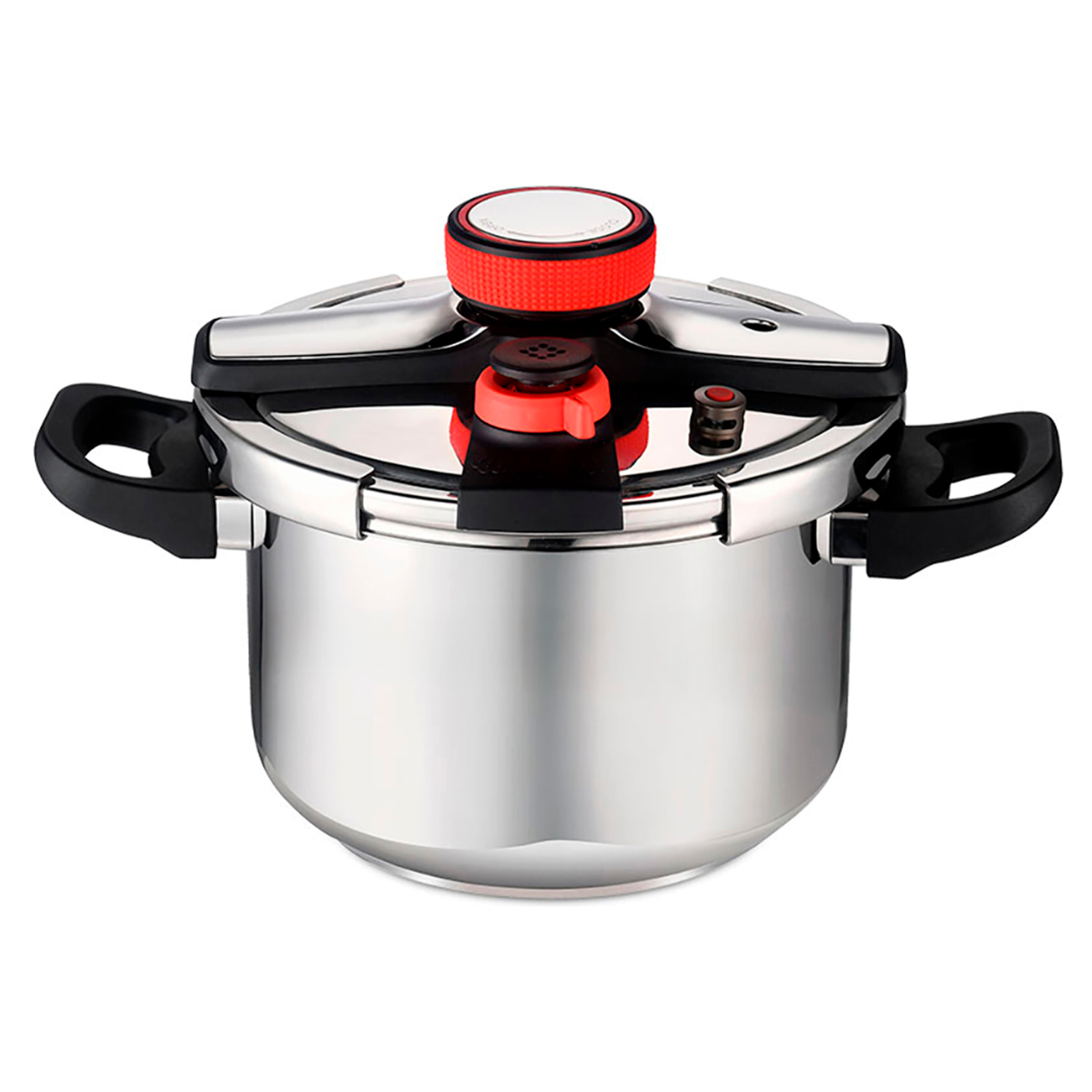 Pentola a pressione da 4L con ruota e guarnizione in silicone.