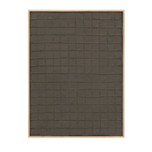 Tableau gris décoratif sur toile de coton avec cadre en bois peint à la main à la peinture à l'huile en différentes tailles