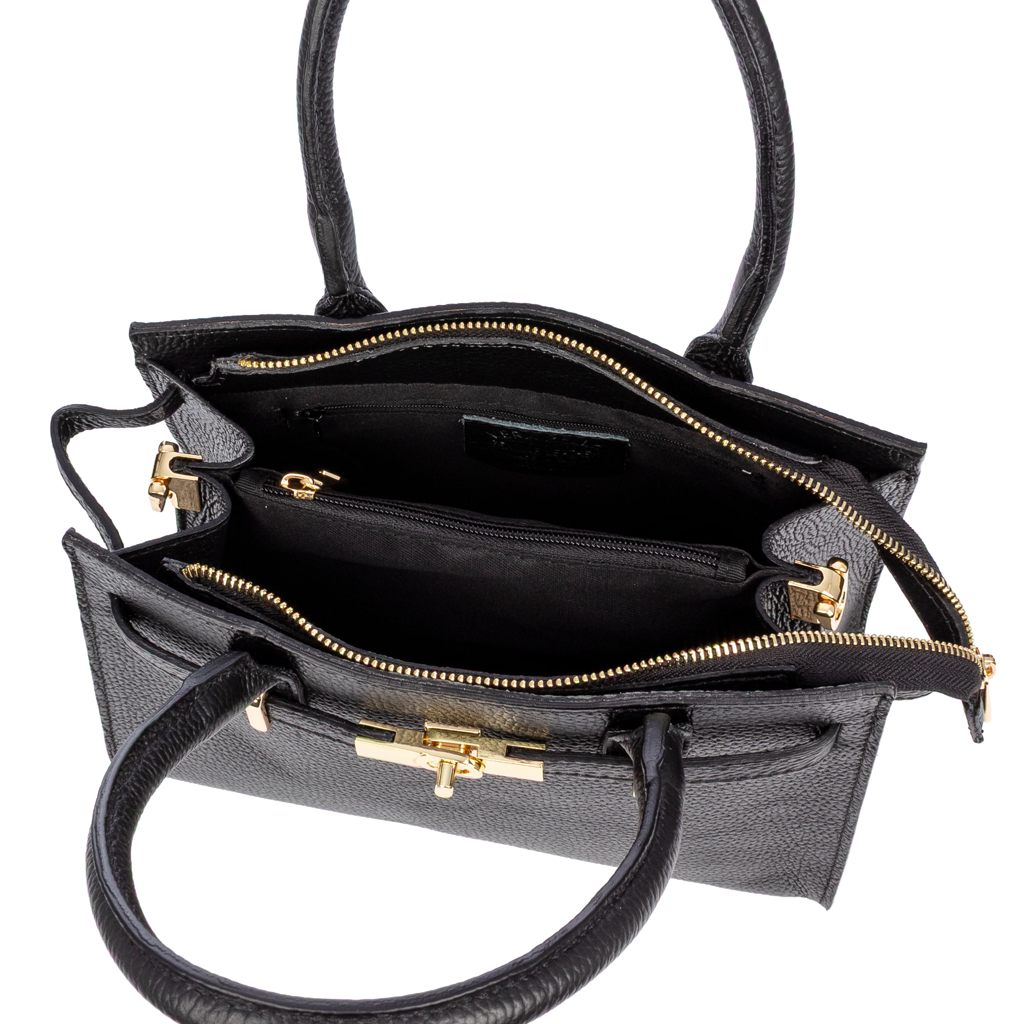 Banari borsa tote donna. Pelle autentica finitura Dollaro.