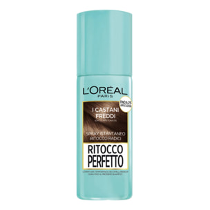 Spray Castano Freddo per Capelli Bianchi Colore Ritocco Perfetto