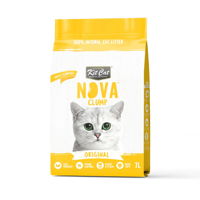 Kit Cat Nova Pack Ahorro 12 (6 Original y 6 Confetti) 7 L Arena Vegetal para gatos