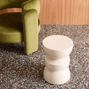 Table d'appoint, bout de canapé, table de chevet métal Ø32 x H43,5cm ASSA