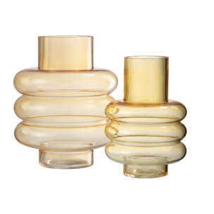 J-Line vase Lima - verre - ocre - large - 22.5 cm de hauteur