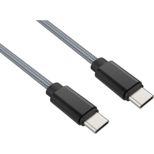 Câble USB C ADEQWAT vers USB-C 2M Gris