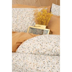 Parure housse de couette et taie(s) d'oreiller coton imprimé