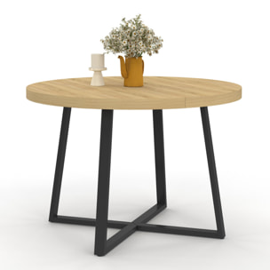 Table à manger ronde extensible Sana Ø110-200cm