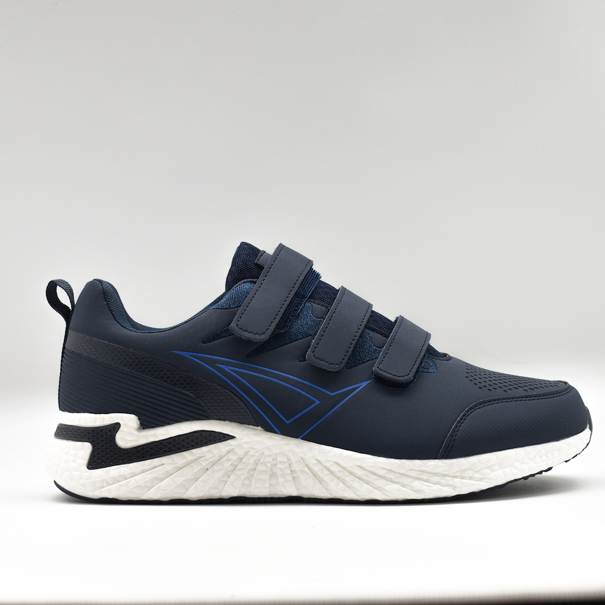 Scarpa sportiva con strappi SGLOBO blu bianco