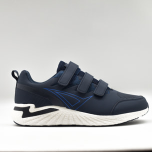 Scarpa sportiva con strappi SGLOBO blu bianco