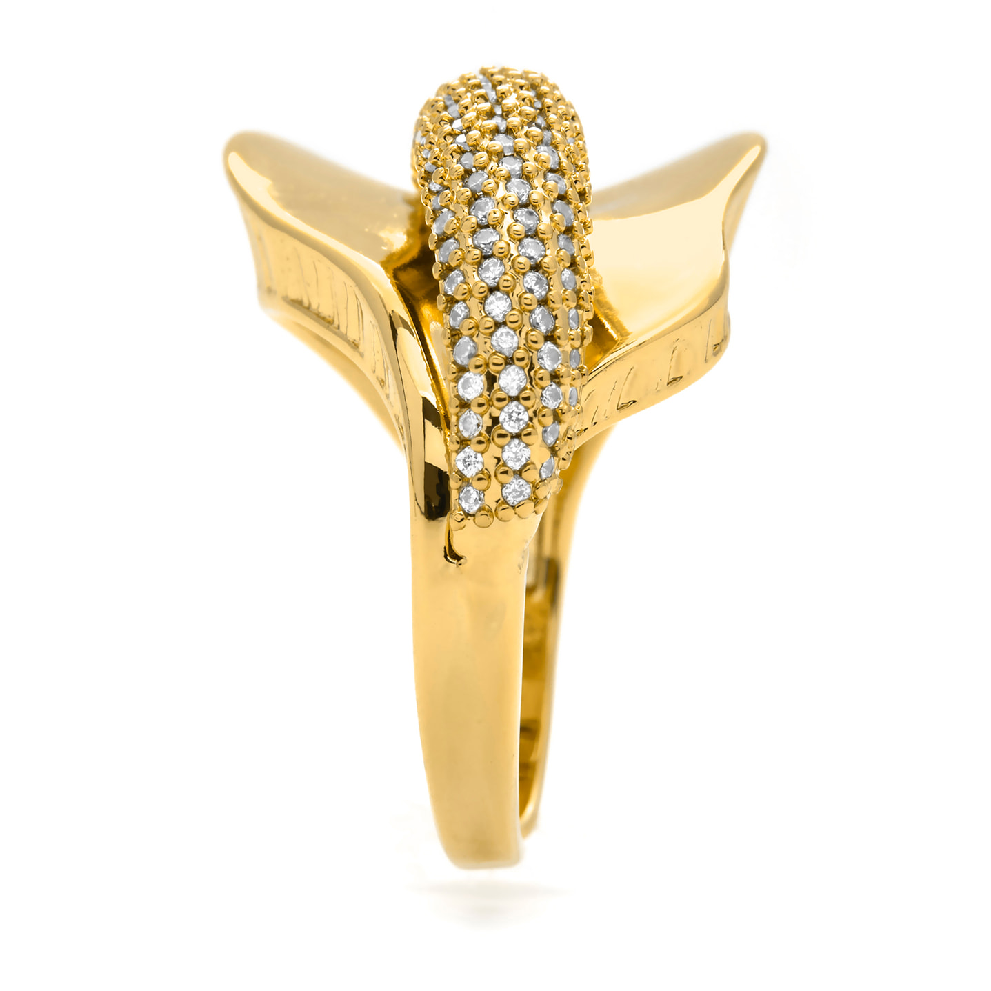 Anillo Lefri acabado oro amarillo 18k