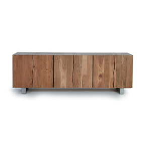 Aparador de Madera de Acacia Estilo Rústico Moderno